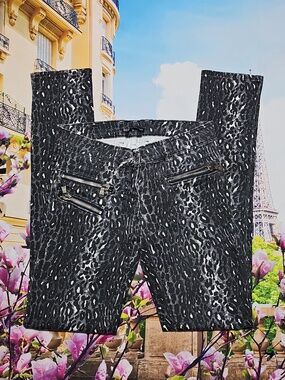 Patrizia Pepe‎ Cheetah Print Skinny Jeans Size 27